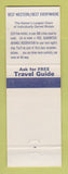 Matchbook Cover - Best Western Cavalier Motor Hotel Gering NE