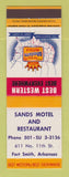 Matchbook Cover - Best Western Sands Motel Fort Smith AR