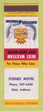 Matchbook Cover - Best Western Stones Motel Dale IN