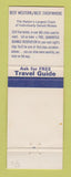 Matchbook Cover - Best Western El Patio Motel Sterling Colorado