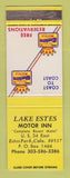 Matchbook Cover - Best Western Lakes Estes Motor Inn Estes Park Colorado