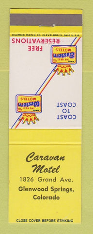 Matchbook Cover - Best Western Caravan Motel Glenwood Springs Colorado