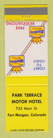 Matchbook Cover - Best Western Park Terrace Motel Fort Morgan Colorado