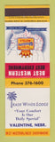 Matchbook Cover - Best Western Trade Winds Lodge Valentine NE