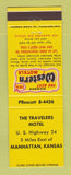 Matchbook Cover - Best Western Travelers Motel Manhattan KS