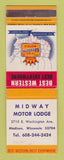 Matchbook Cover - Best Western Midway Motor Lodge Madison WI