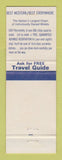 Matchbook Cover - Best Western Bel Aire Motel Perry GA