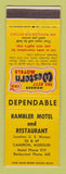 Matchbook Cover - Best Western Rambler Motel Cameron MO
