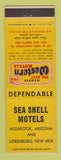 Matchbook Cover - Best Western Sea Shell Motels Holbrook AZ Lordsburg NM