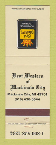 Matchbook Cover - Best Western Mackinaw City MI