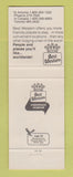 Matchbook Cover - Best Western Yakima Motor Inn WA
