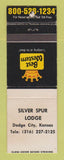 Matchbook Cover - Best Western Silver Spur Lodge Dodge City KS WEAR