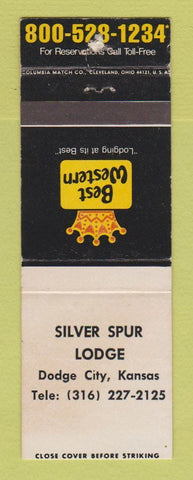 Matchbook Cover - Best Western Silver Spur Lodge Dodge City KS WEAR