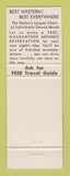 Matchbook Cover - Best Western Roswell Inn NM
