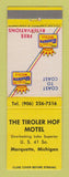 Matchbook Cover - Best Western Tiroler Hof Motel Marquette MI
