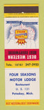 Matchbook Cover - Best Western Four Seasons Motor Lodge Petoskey MI