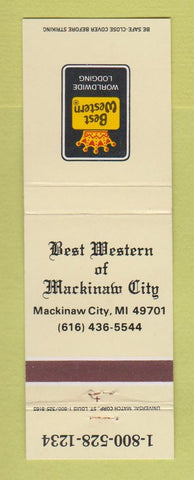 Matchbook Cover - Best Western Mackinaw City MI