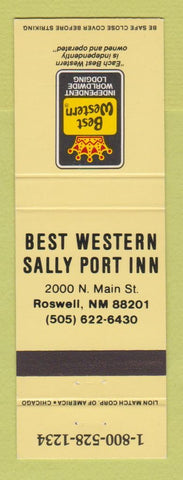 Matchbook Cover - Best Western Sally Port Inn Roswell NM