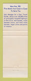 Matchbook Cover - Best Western Koth's Colonial House Taylor MI