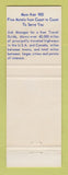 Matchbook Cover - Best Western Tropics Motor Hotel Seattle WA