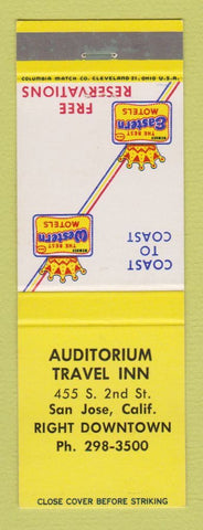 Matchbook Cover - Best Western Auditorium Travel Inn San Jose CA #1