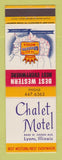 Matchbook Cover - Best Western Chalet Motel Lyons IL