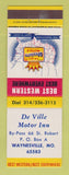 Matchbook Cover - Best Western De Ville Motor Inn Waynesville MO Route 66