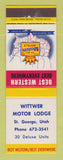 Matchbook Cover - Best Western Wittwer Motor Lodge St George UT