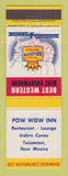 Matchbook Cover - Best Western Pow Wow Inn Tucumcari NM