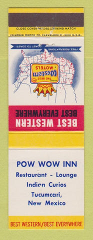 Matchbook Cover - Best Western Pow Wow Inn Tucumcari NM