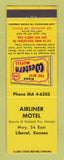 Matchbook Cover - Best Western Airliner Motel Liberal KS