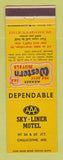 Matchbook Cover - Best Western Sky Liner Motel Chillicothe MO