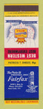 Matchbook Cover - Best Western Fairfax Motel Springfield OH