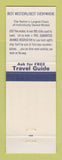 Matchbook Cover - Best Western Fairfax Motel Springfield OH