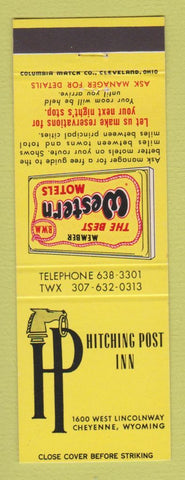 Matchbook Cover - Best Western Hitching Post Inn Cheyenne WY