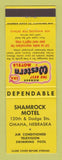 Matchbook Cover - Best Western Shamrock Motel Omaha NE