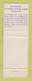 Matchbook Cover - Best Western Paradise Inn Motel Champaign IL