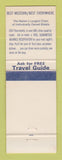 Matchbook Cover - Best Western Coba's City Center Lodge Klamath Falls OR