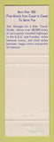 Matchbook Cover - Best Western Fairfax Motel Springfield OH