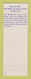 Matchbook Cover - Best Western Wyo Motel Laramie WY