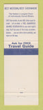 Matchbook Cover - Best Western Driftwood Lodge Springdale UT #2