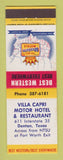 Matchbook Cover - Best Western Villa Capri Denton TX