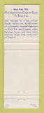 Matchbook Cover - Best Western Motel Flamingo San Francisco CA