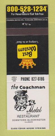 Matchbook Cover - Best Western Coachman Motel Bloomington IL