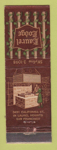 Matchbook Cover - Laurel Lodge San Francisco CA