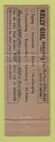 Matchbook Cover - Kelly Girl Temp Services Office Work WEAR