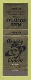 Matchbook Cover - Plaza Beauty Bar Long Beach CA girlie