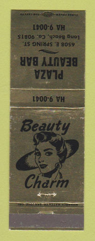 Matchbook Cover - Plaza Beauty Bar Long Beach CA girlie