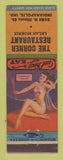 Matchbook Cover - The Corner Restaurant Indianapolis IN pinup Lelah Morris