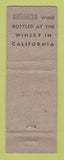 Matchbook Cover - Colombo Wine Ruby Port New York City WEAR